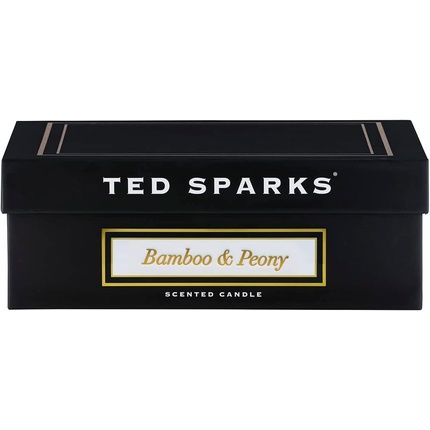 Ted Sparks Demi Bamboo & Peony Scented Candle In Glass 8Cm Height 15Cm Diameter