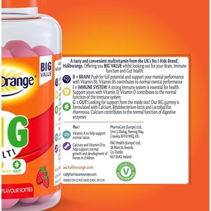 Haliborange Big Multivitamin With Vitamin A, Vitamin D, And Calcium 90 Tablets - Image 3