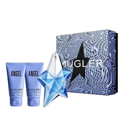 Thierry Mugler Angel Eau De Parfum Spray 25Ml Set With Shower Gel 50Ml And Body Lotion 50Ml