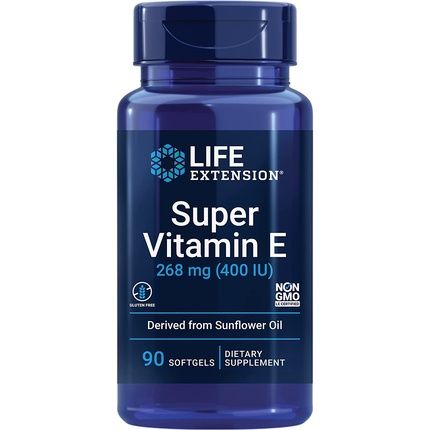 Life Extension Super Vitamin E 268Mg For Heart Brain And Immune Health 90 Softgels