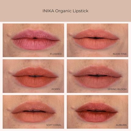 Inika Organic Lipstick Non-Toxic Vegan Cruelty-Free Makeup - Image 3