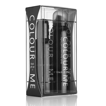 Color Me Black Fragrance For Men Gift Set 90Ml Edp / 150Ml Body Spray