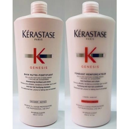 Bain Nutri Fortifiant 1000Ml And Fondant Genesis 1000Ml