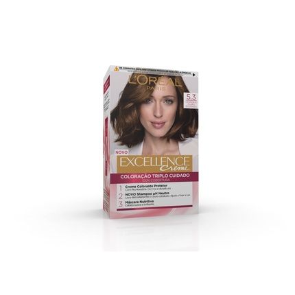 L'Oral Paris Excellence Creme Light Golden Brown 53 Hair Color
