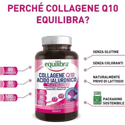 Balance Collagen Q10 Hyaluronic Acid Dietary Supplement For Wellness