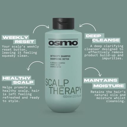 Osmo Scalp Therapy Detoxify Shampoo Clarifying Cleanser Removes Product