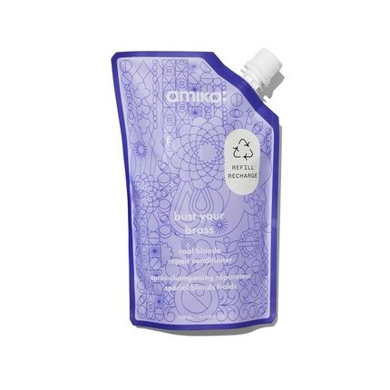 Amika Bust Your Brass Cool Blonde Repair Conditioner 16.90 Fl Oz