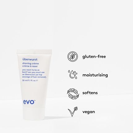 Evo Uberwurst Shaving Cream Calming Foam Protection Against Friction And Burning