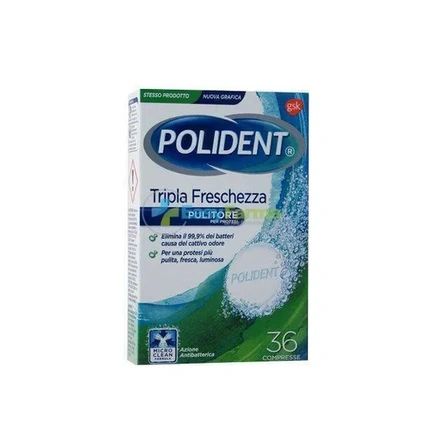 Polident Triple Fresh Compress 36 Pcs - Toothpaste