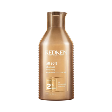Redken All Soft Shampoo Soothing Shampoo For Dry And Brittle Hair 300Ml - Image 4