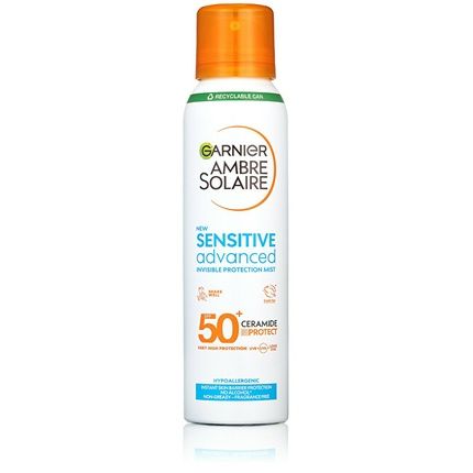Garnier Ambre Solaire Sensitive Advanced Face Mist Spf 50 150 Ml For Light Sensitive Skin