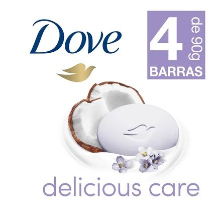 Dove Delicious Care Soap 90G - Pack Of 4 - Image 3