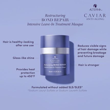 Caviar Anti-Aging Restructuring Bond Repair Intensive Leave-In Treatment Masque 1.7Oz - Image 3