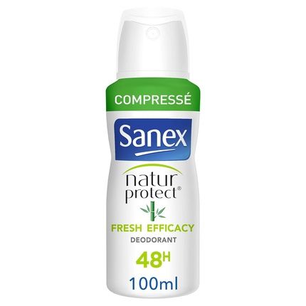 Sanex Natur Protect Fresh Deodorant With Bamboo Powder 48 Hours Effectiveness Alcohol And Dye Free Compressed Format 100Ml