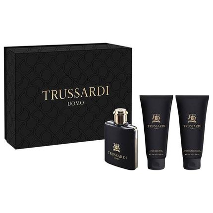 Trussardi Uomo Contemporary Deluxe Eau De Toilette 100Ml With Shower Gel 200Ml And After Shave Balsam 200Ml