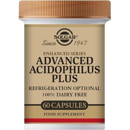 Solgar Advanced Acidophilus Plus Vegetable Capsules Supports Digestion Maintain Healthy Bacteria Levels Vegan And Gluten Free 60 Count