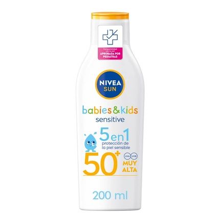Nivea Sun Kids Sensitive Protect & Play Children'S Sun Cream Spf 50, 200Ml