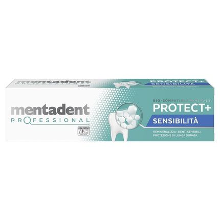 Mentadent Professional Protect+ Sensitivity Toothpaste For Sensitive Teeth With Bio-Compatible Minerals And Potassium