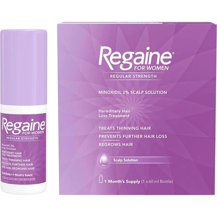 Regaine For Women Hair Growth And Hair Loss Solution With Minoxidil 60Ml - 1 Month Supply