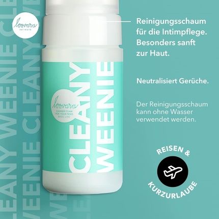 Loovara Intimate Wash Foam 100Ml For Him - Cleany Weenie - Odor Neutralizing For Men With Aloe Vera, Panthenol, Cleans Quickly, Waterless, Vegan, Dermatologically Tested, Made In Germany - Image 3