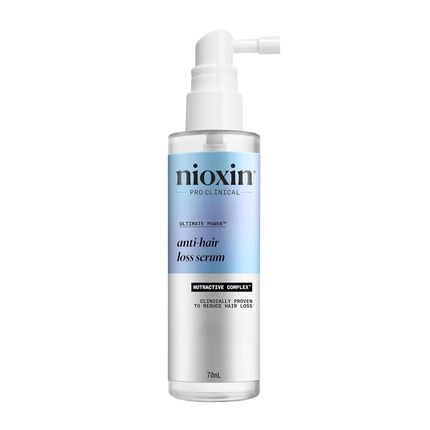 Nioxin Professional Anti Hair Loss Serum With Niacinamide Leave In Hair Care For Hair Growth For Thinning Hair With Caffeine & Niacinamide 70Ml