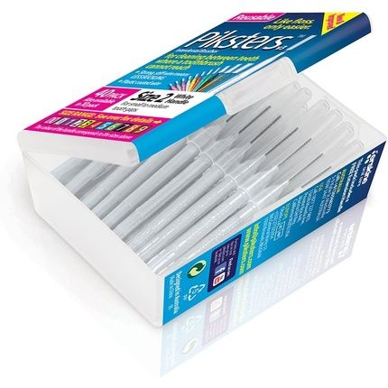Piksters Interdental Brushes Size 2 White 40 Count