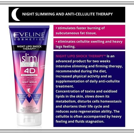 Eveline Cosmetics Slim Extreme 4D Professional Anti-Cellulite Firming Body Cream 250Ml - Image 3