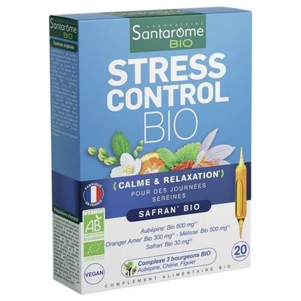 Santarome Stress Control Bio Dietary Supplement 20 Ampoules
