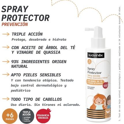 Suavinex Anti-Lice Protective Spray No Rinse No Pulling - Image 3