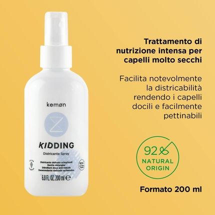 Kemon Liding Kidding Detangling Spray Leave-In Spray Conditioner For Knots And Tangles 200Ml