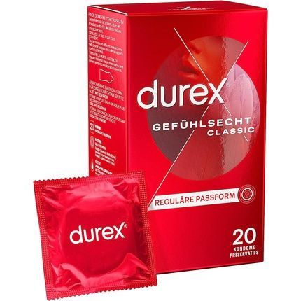 Durex Transparent Condoms One Size 20 Count