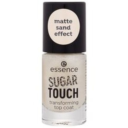 Essence Sugar Touch Transforming Top Coat 8 Ml With Matte Golden Shimmer
