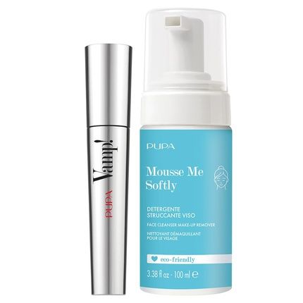 Pupa Vamp Mascara Gift Set For Women Mousse Me Softly Face Cleanser 100Ml With Pink Bag - Image 3