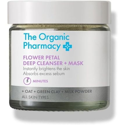 The Organic Pharmacy Flower Petal Deep Cleanser + Mask 40G - Instant Glow