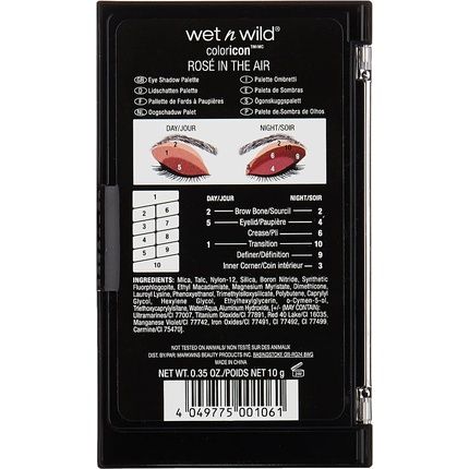 Wet N Wild Color Icon 10 Pan Eyeshadow Palette Rose In The Air - Image 3