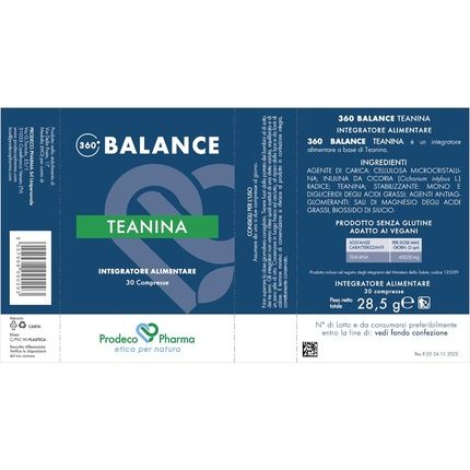 Prodeco Pharma 360 Balance Teanina 30 Tablets