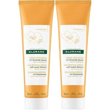 Klorane Hair Removal Cream With Sweet Almond 150Ml - Pack Of 2