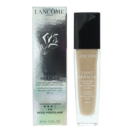 Lancome Teint Miracle Hydrating Foundation Natural Healthy Look Spf 15 010 Beige Porcelaine 30Ml