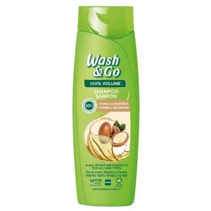 Wash And Go Wash&Go Shampoo 360Ml With Argan, Almond And Camellia Oil