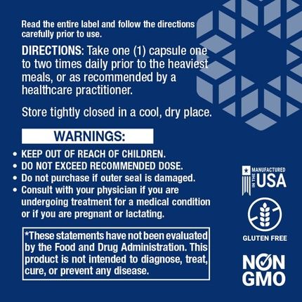 Life Extension Super Digestive Enzymes 60 Vegetarian Capsules - Image 3