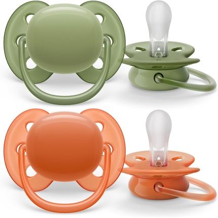 Philips Avent Ultra Soft Soothers For Babies Aged 18 Months Plus Bpa-Free With Sterilizer Carry Case