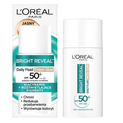 L'Oreal Daily Fluid Spf 50+ Tinted Glow Lightweight Tinted Fluid Light 50Ml