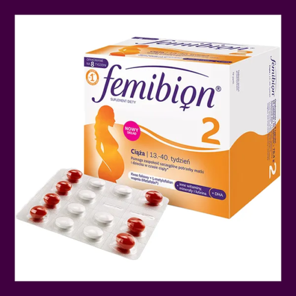 Femibion Natal 2 Pregnancy From The 13Th Week Folic Acid Dha 8/16 Weeks Dhl - Image 4