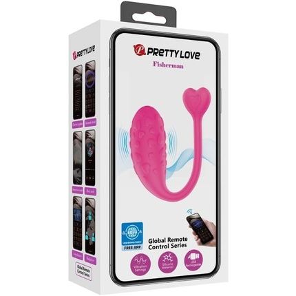 Pretty Love App Controlled Pink Fisher Vibrating Egg