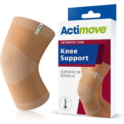Actimove Arthritis Care Knee Support Light Compression And Therapeutic Warmth For Knee Arthritis Beige Small
