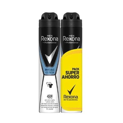 Rexona Rexona Men Motion Sense Invisible Ice Fresh Deodorant Spray 2X200Ml