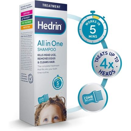 Hedrin All In One Shampoo 100Ml - Kills Head Lice, Removes Eggs, And Cleans Hair - Image 3