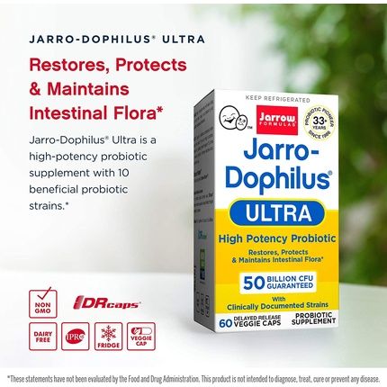 Ultra Jarrodophilus 50 Billion Organisms V-Capsules, 60 Ct - Image 3