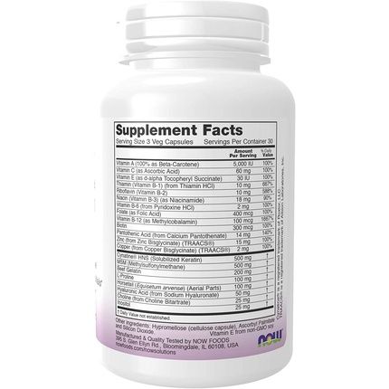 Now Foods Clinically Advanced Hair Skin And Nail Capsules 90 Count