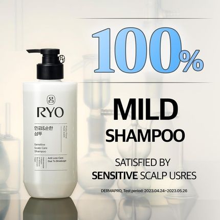 Ryo Sensitive Scalp Care Shampoo With Korean Ginseng And Caffeine - Image 3